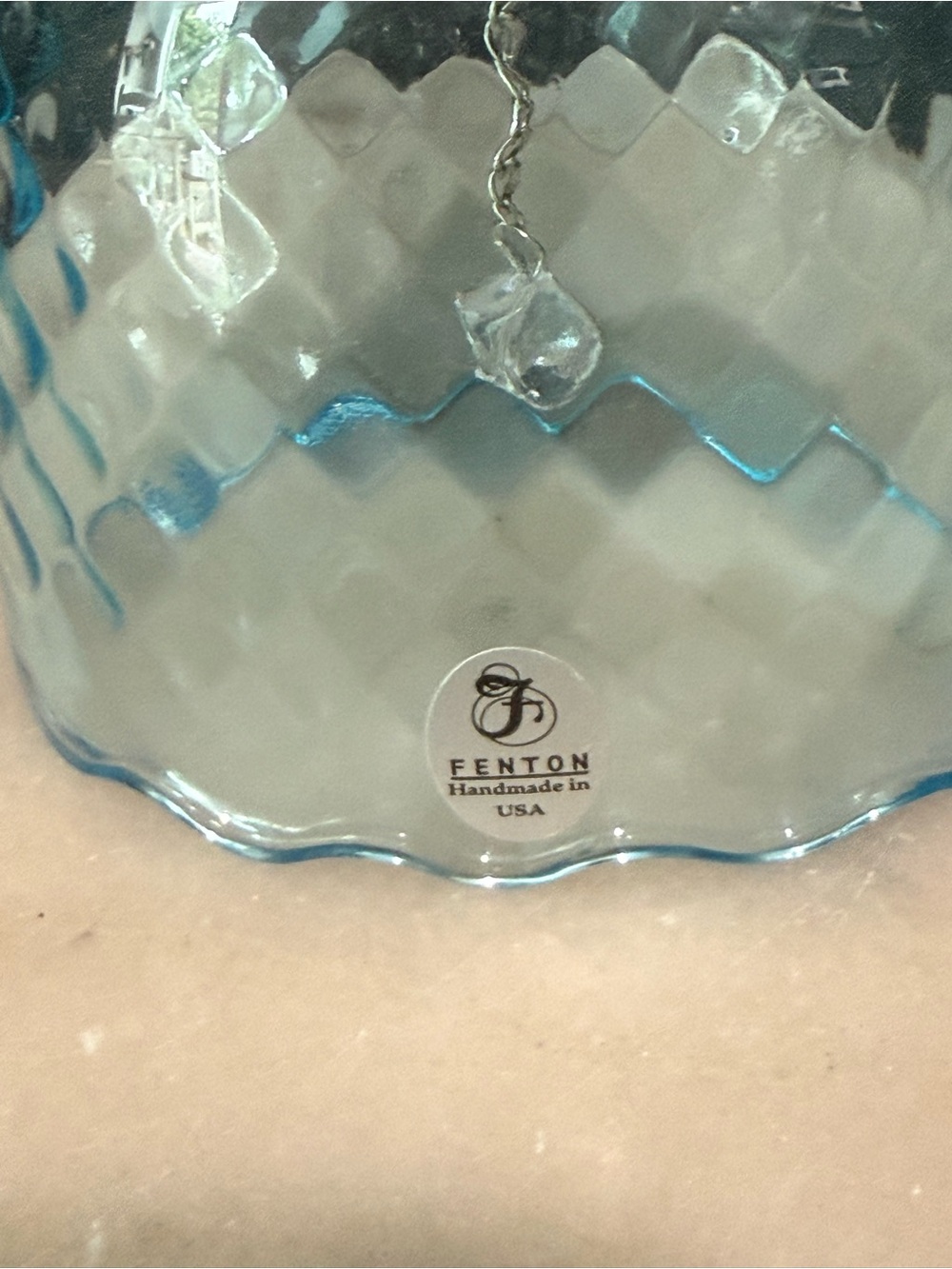 Vintage Fenton Colonial Blue Glass  Decorative Bell - Picture 2 of 5